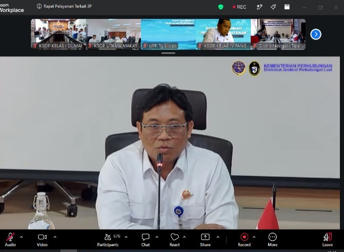 Kantor KSOP Kelas I Dumai mengikuti Kegiatan Rapat  Koodinasi Terkait Penguatan Pelayanan di Lingkungan Direktorat Jenderal Perhubungan Laut
